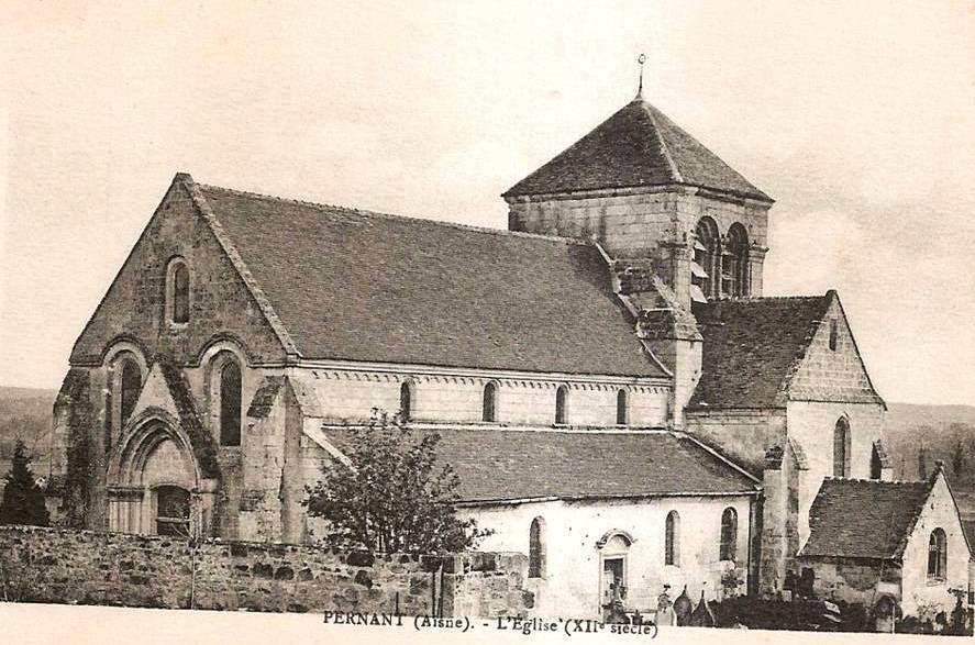 Pernant (Aisne) CPA L'église