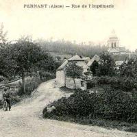 Pernant (Aisne) CPA La rue de l'imprimerie