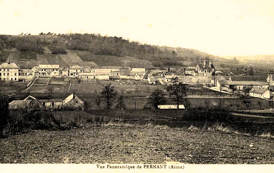 Pernant (Aisne) CPA Vue générale