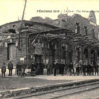 Peronne somme 1914 1918 la gare cpa