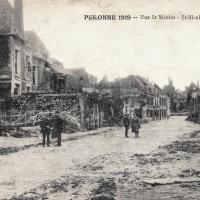 Peronne somme 1914 1918 la rue saint nicolas cpa