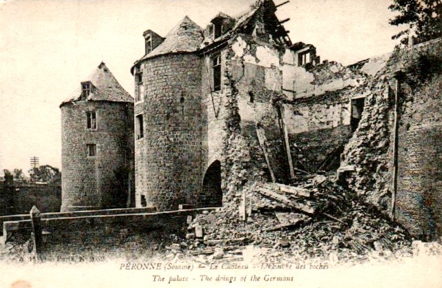 Peronne somme 1914 1918 le chateau cpa