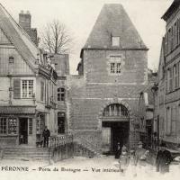 Peronne somme la porte de bretagne cpa