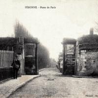 Peronne somme la porte de paris cpa