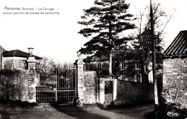 Peronne somme le carruge ancien pavillon de chasse de lamartine cpa