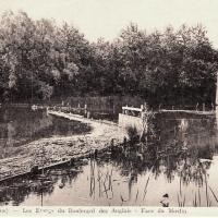 Peronne somme les etangs du boulevard des anglais cpa