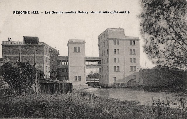 Peronne somme les grands moulins cpa