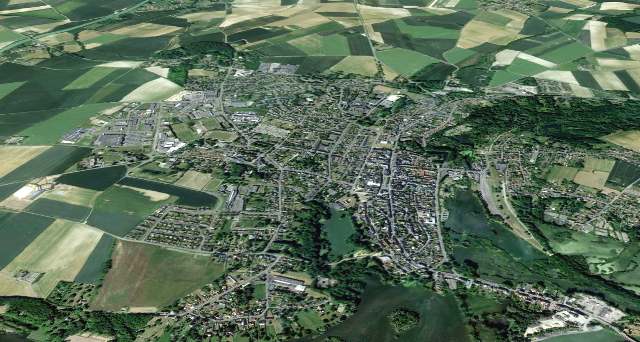 Peronne somme vue satellite