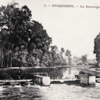 Picquigny somme le barrage cpa