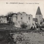 Picquigny somme le chateau fort cpa