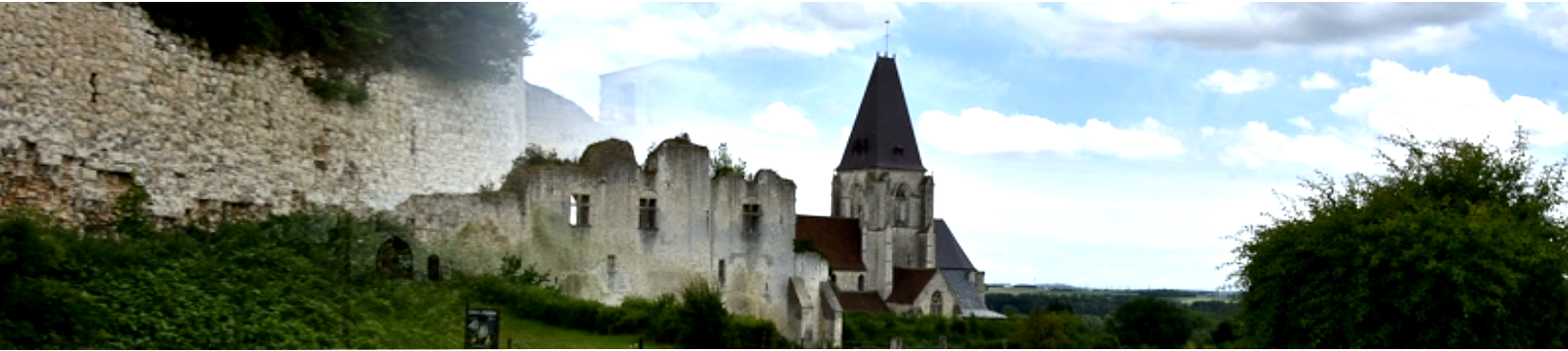 Picquigny somme le chateau fort et l eglise