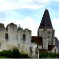 Picquigny somme le chateau fort et l eglise