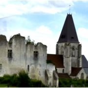 Picquigny somme le chateau fort et l eglise