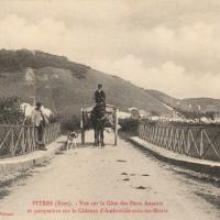 Pitres eure la cote des deux amants cpa