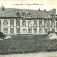 Pitres eure le chateau des deux amants cpa
