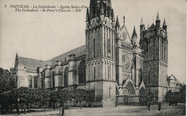 Poitiers vienne la cathedrale saint pierre cpa