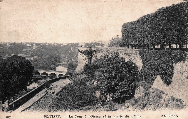 Poitiers vienne la tour a l oiseau cpa