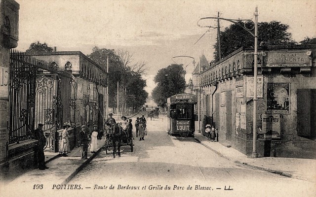 Poitiers vienne route de bordeaux cpa