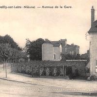 L'avenue de la gare CPA