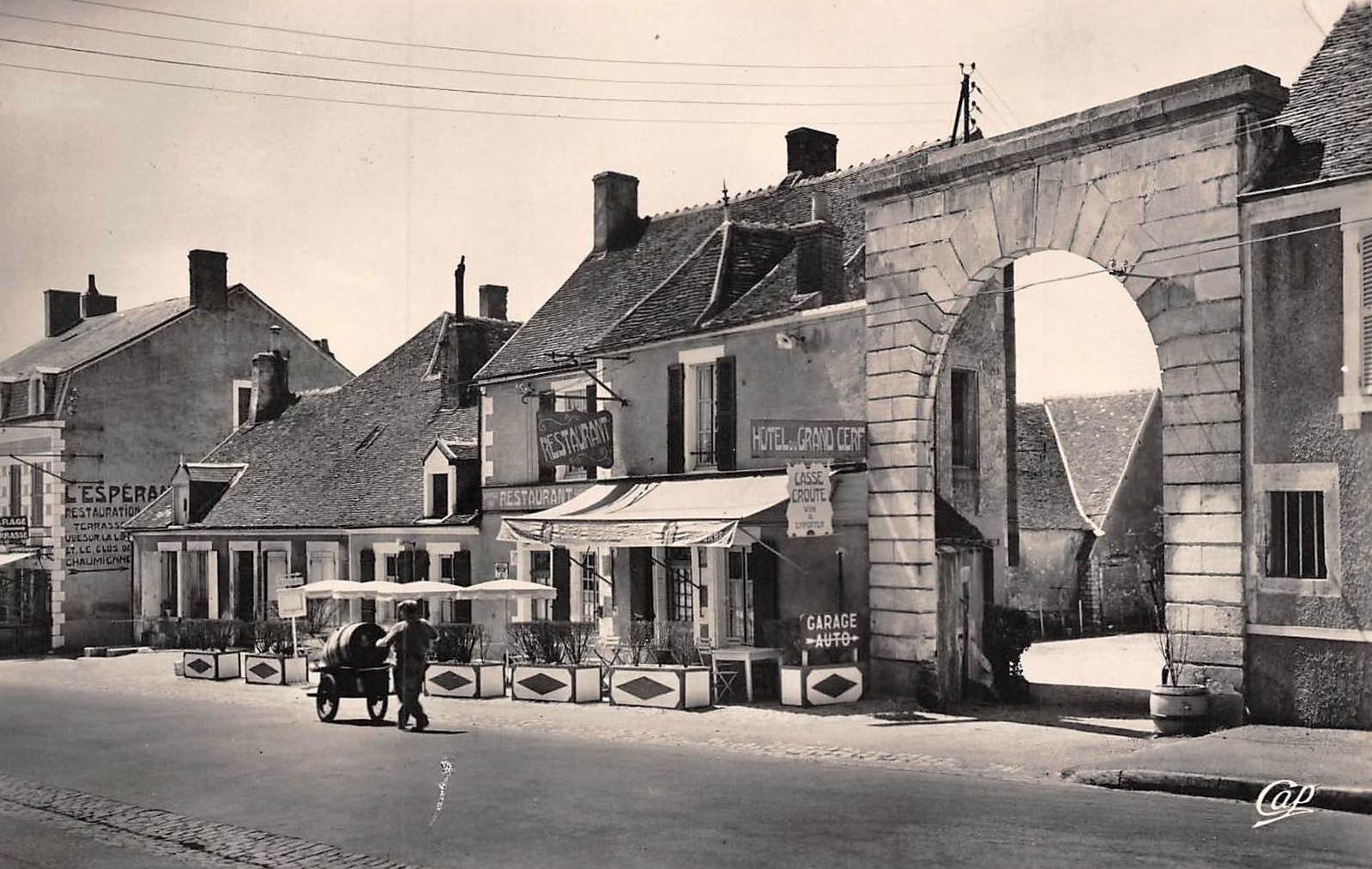 Pouilly-sur-Loire (Nièvre) L'hôtel du Grand Cerf CPA