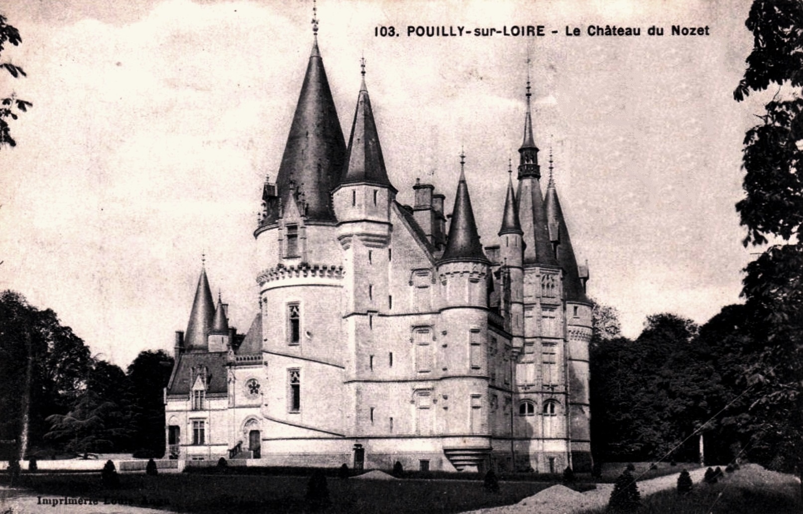 Pouilly-sur-Loire (Nièvre) Le château du Nozet CPA