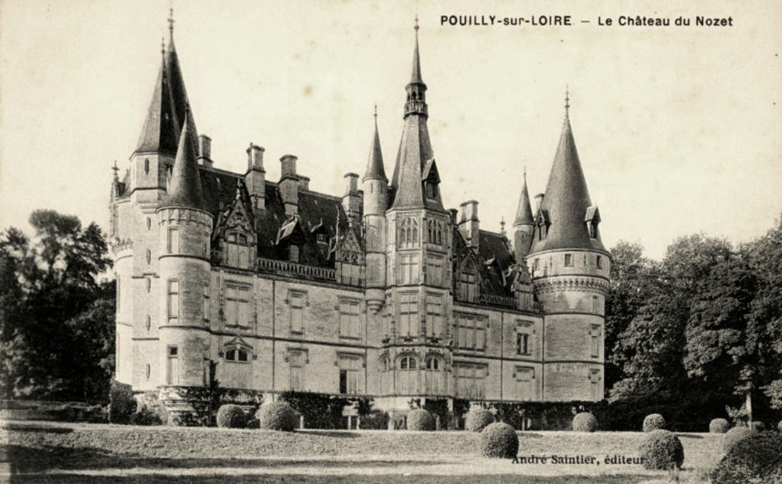 Pouilly-sur-Loire (Nièvre) Le château du Nozet CPA