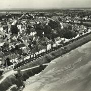 Pouilly-sur-Loire (Nièvre) Vue aérienne CPA