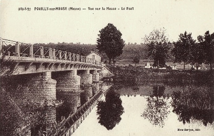 Pouilly-sur-Meuse (Meuse) Le pont