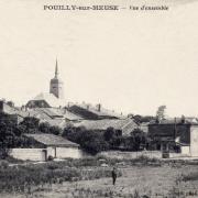 Pouilly-sur-Meuse (Meuse) Vue générale CPA
