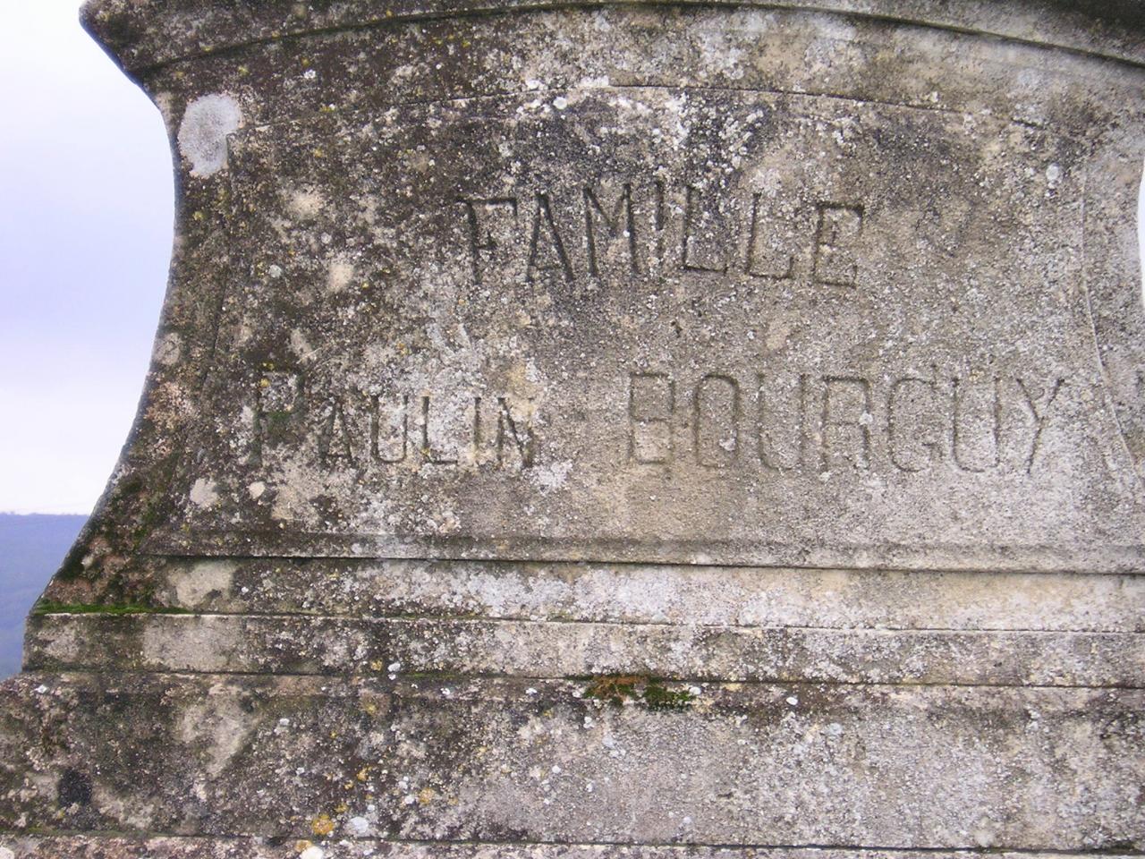 Poujols (Hérault) plaque Bourguy