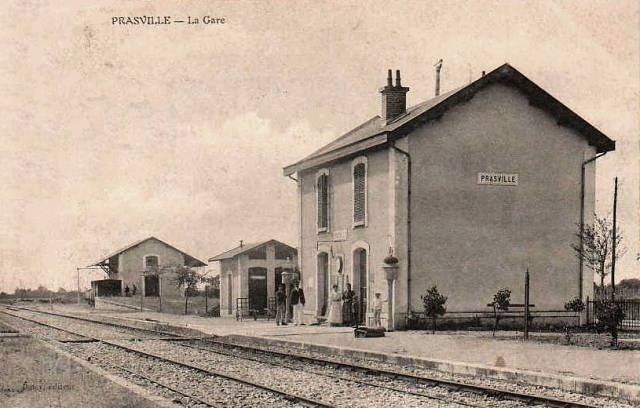 Prasville (28) La Gare CPA