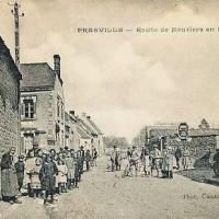 La route de Moutiers-en-Beauce CPA