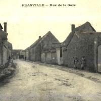 La rue de la Gare CPA