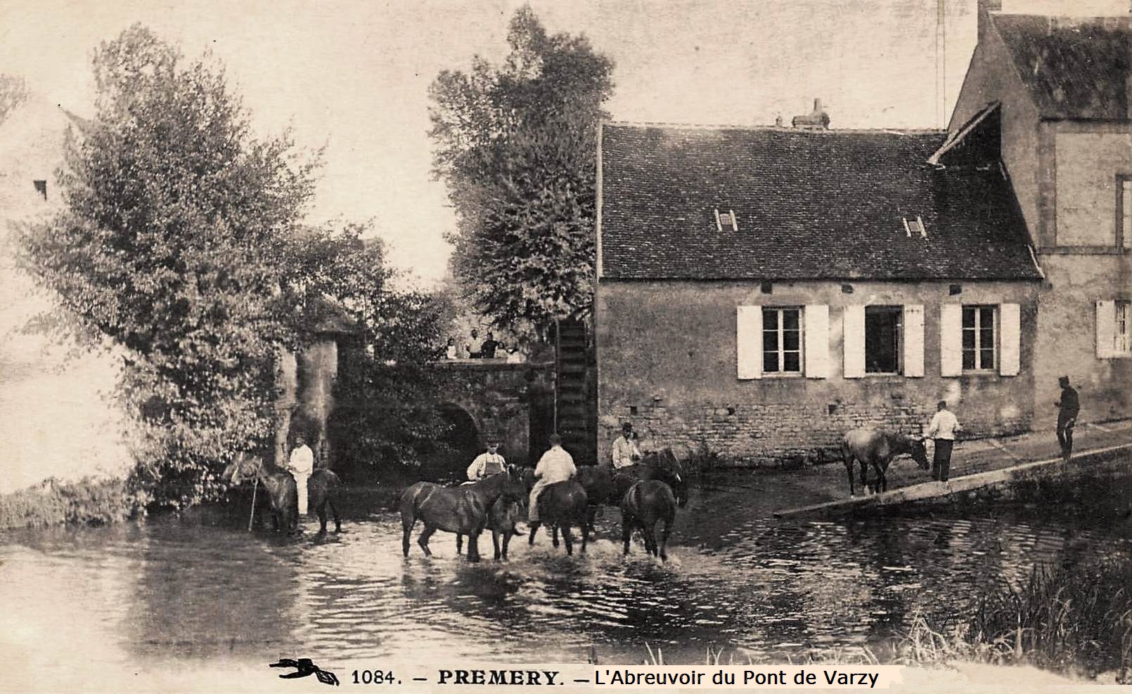 Prémery (Nièvre) L'abreuvoir du Pont de Varzy CPA