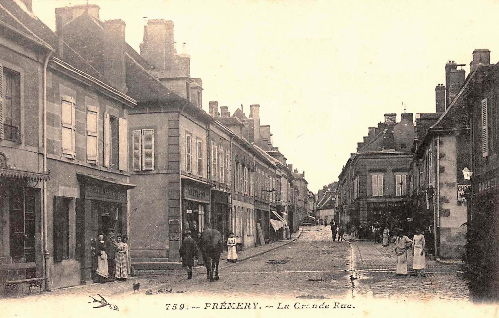 Prémery (Nièvre) La Grande Rue CPA