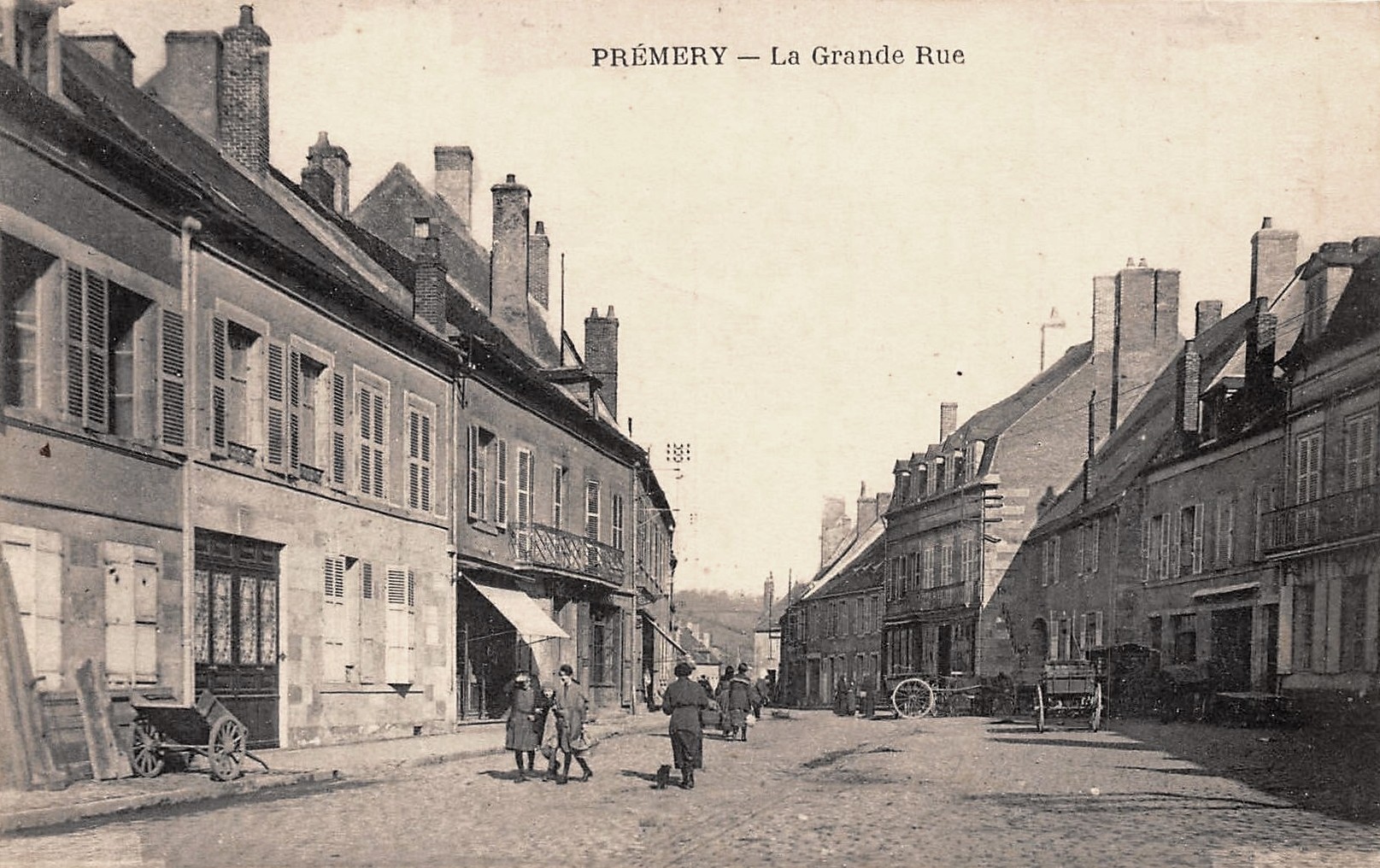 Prémery (Nièvre) La Grande Rue CPA