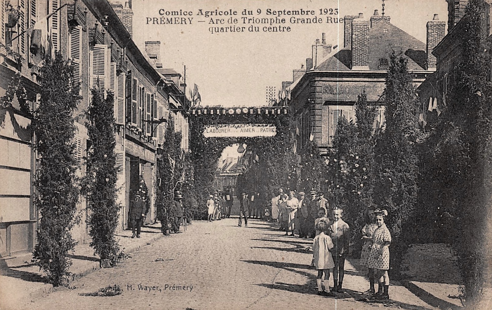 Prémery (Nièvre) Le quartier du Centre CPA