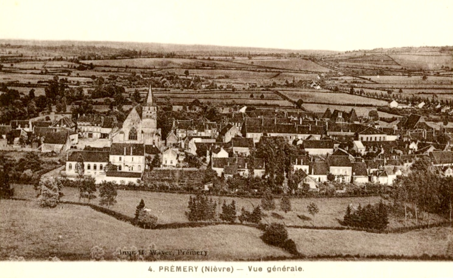 Prémery (Nièvre) Vue générale CPA