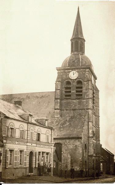 Prémont (Aisne) CPA Eglise