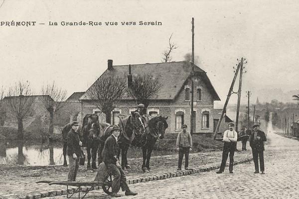 Prémont (Aisne) CPA Grande rue