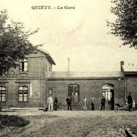 Quievy 59 la gare cpa