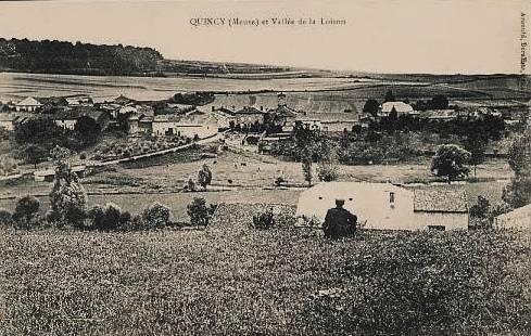 Quincy-Landzécourt (Meuse) Vue générale CPA