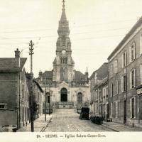 Reims 51 l eglise sainte genevieve cpa
