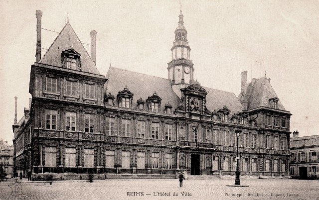 Reims 51 l hotel de ville cpa