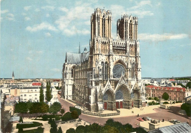 Reims 51 la cathedrale notre dame cpa