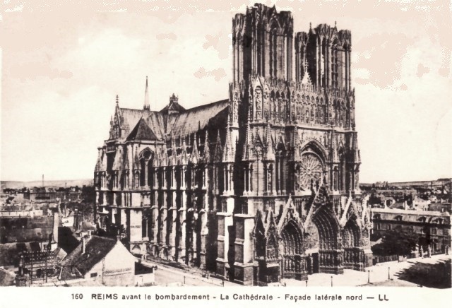 Reims 51 la cathedrale notre dame cpa