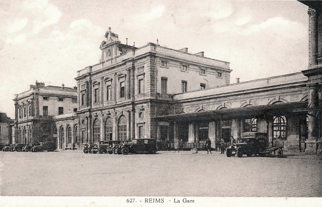 Reims 51 la gare cpa