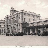 Reims 51 la gare cpa
