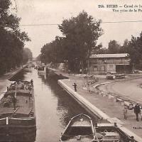 Reims 51 le canal cpa