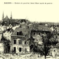Reims 51 le quartier saint remi 1914 1918 cpa